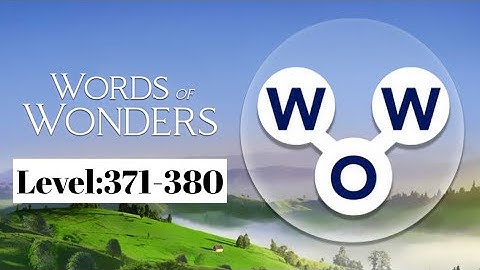 "Words of Wonder Gameplay: Mastering Word Puzzles and Brain Teasers!"LEVEL:371-380