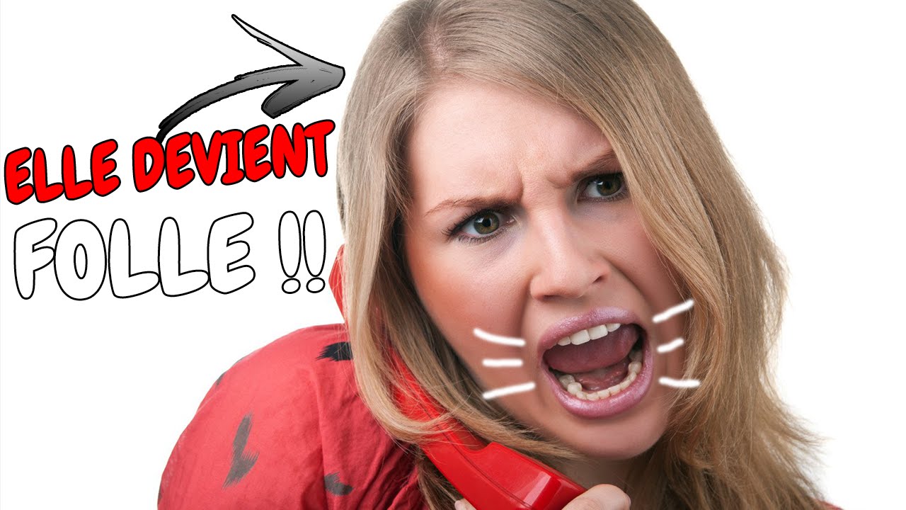 CANULAR T L PHONIQUE AVEC UNE FOLLE Prank Call YouTube
