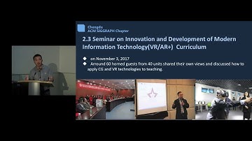 Chapters Fast Forward - Chengdu ACM SIGGRAPH (SIGGRAPH 2018)