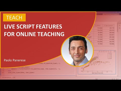 Live Script Features for Online Teaching