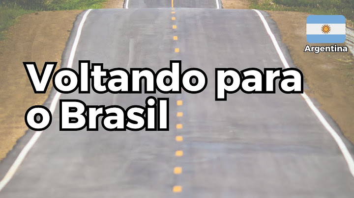 Hora de voltar para o Brasil