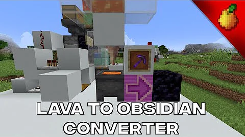 Como fazer Obsidian com um balde de lava?