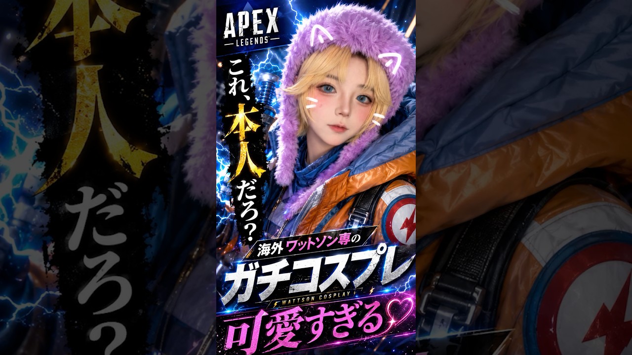 【APEX】これもう本人だろ？海外ワットソン専のガチコスプレが可愛すぎると話題#apex #apexlegends #fyp #おすすめ #tiktok #ゲーム #shorts