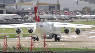 Amazing Swiss British Aerospace Avro RJ100 London City airport screenshot 4