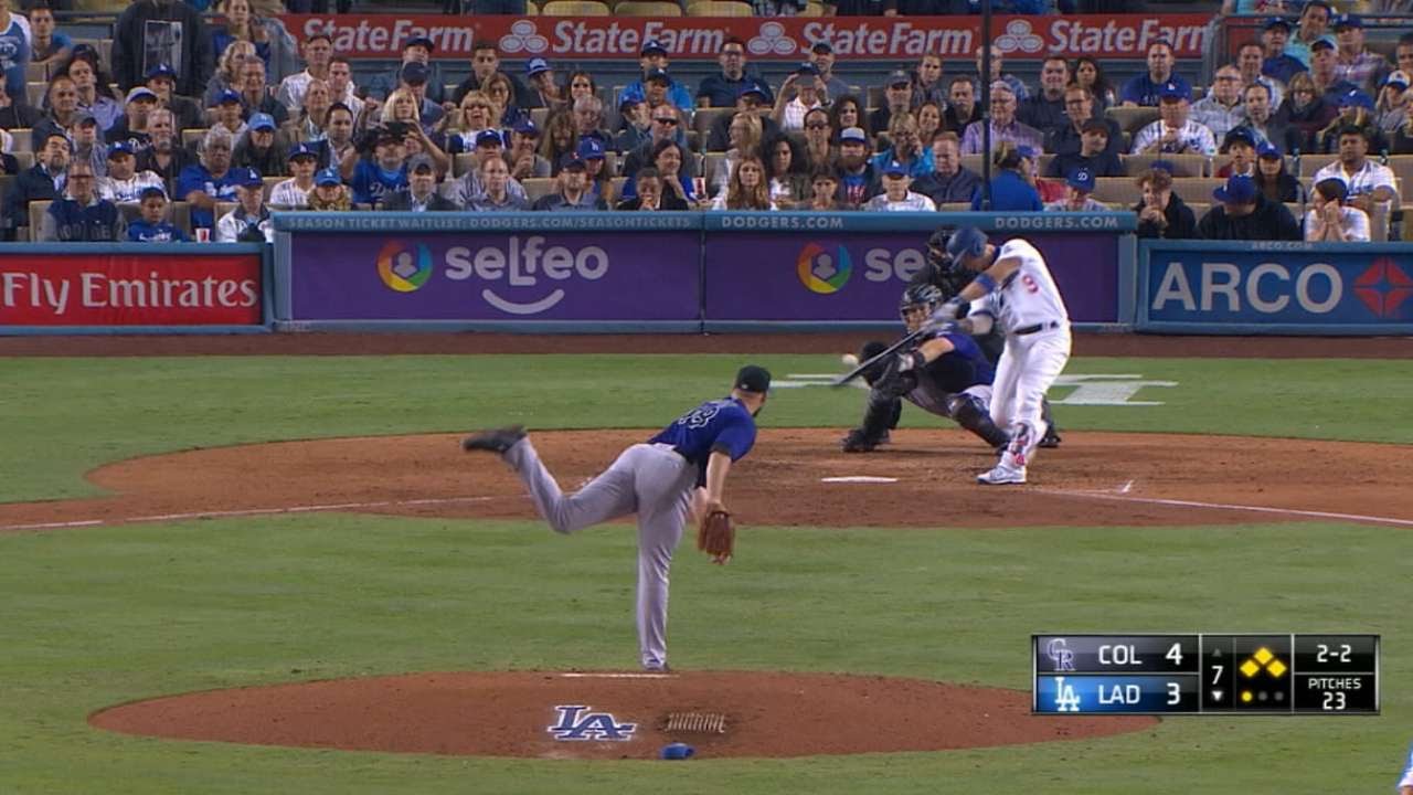 COL@LAD: Grandal crushes a grand slam to take lead