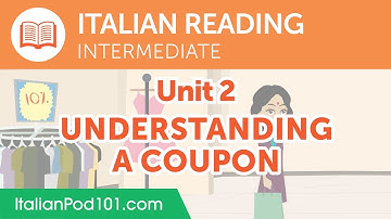 Italian Intermediate Reading Practice - Understanding a Coupon