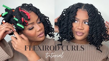 FLEXIROD CURLS ON LOCS TUTORIAL ✨