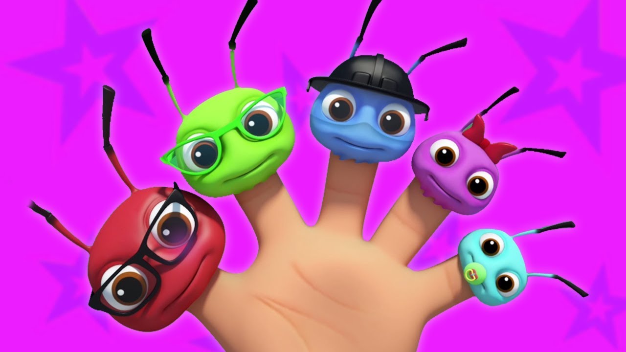 con ong ngón tay gia đình | vườn ươm vần | Kids Rhymes | Bee Finger Family