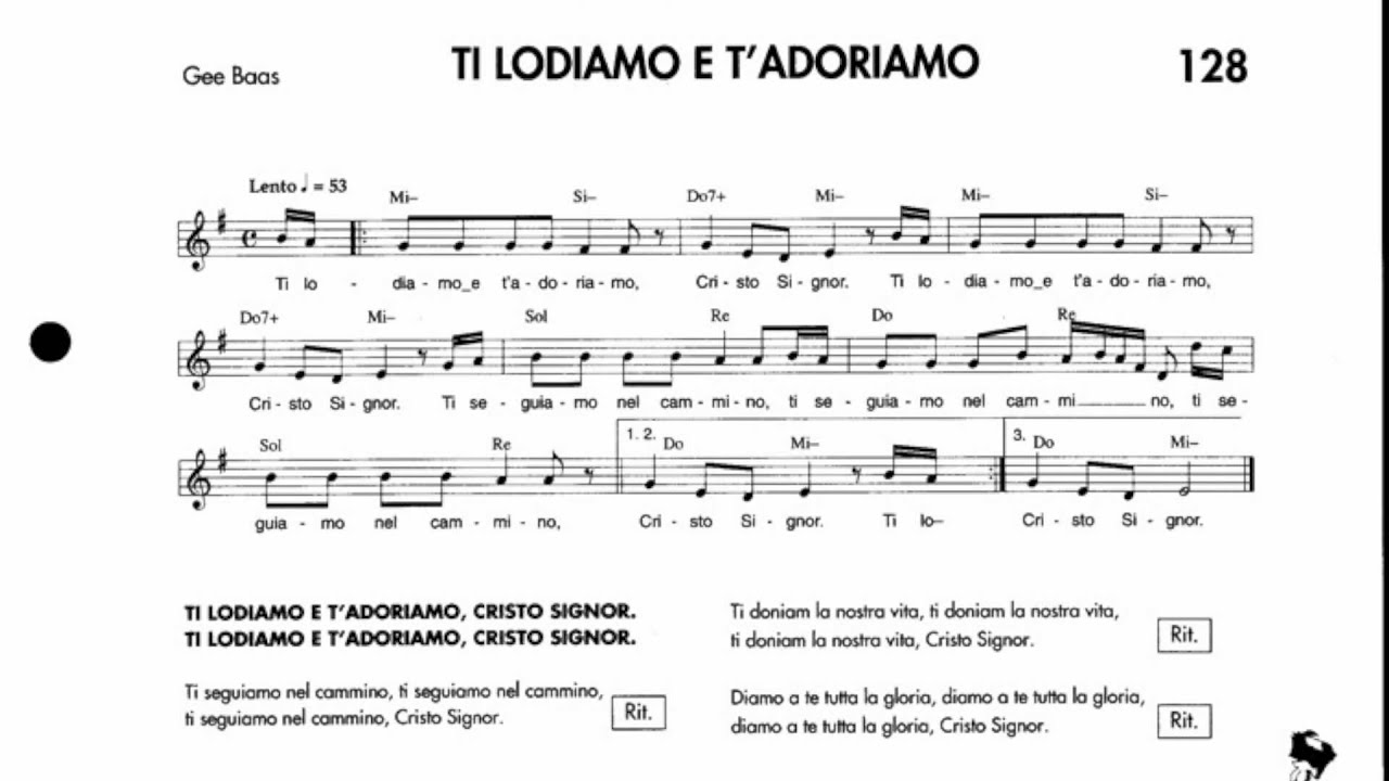 Lode A Te O Cristo Spartito Pdf