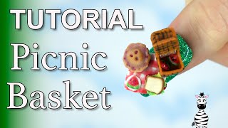 Lets Have A Picnic! Acrylic Nail Art MINI Food and Opening Basket!