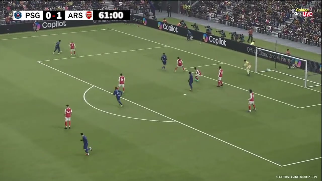 🔴 PSG vs Arsenal  Uefa Champions League 2026 l eFootball PES21 Simulation