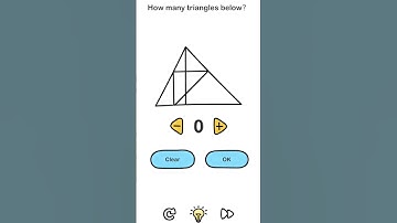 How many triangles below? #brainout