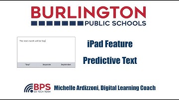 IPad Feature Predictive Text