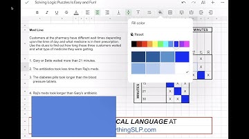 How to Solve a Logic Puzzle on iPad with Google Sheets
