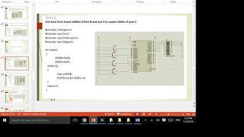 Lab 1 Part 2  Basic Program for AVR Microcontroller using C Proteus