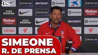 SIMEONE, RUEDA DE PRENSA completa previa al ATLÉTICO DE MADRID - OSASUNA | LALIGA