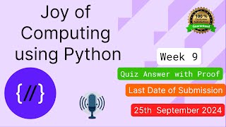 Famous NPTEL The Joy of Computing using Python  week 9 quiz assignment answers with proof of each answer Wealth