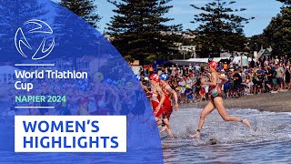 Highlights 2024 World Triathlon Cup Elite Women