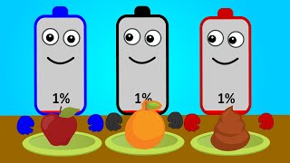 Mystery Food! 😂 | Asmr Mukbang Animation | Battery Charging Animation | NCR Animation screenshot 4