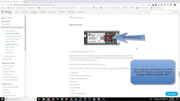 Particle - Red Flashing LED (SOS)
