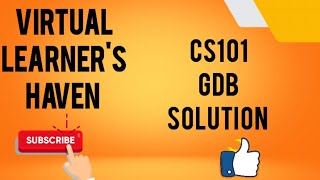 cs101 gdb | cs101 gdb solution | cs101