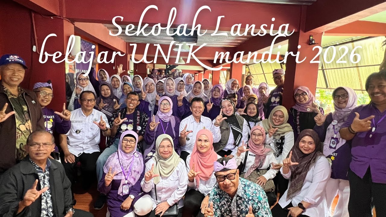 Pembelajaran Pertama Sekolah Lansia Standar 1 & Launching Standar 2 - SL belajar UNIK mandiri 