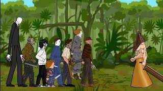 Pyramide Head Vs Jason , Freddy , Michael , Chucky , Leatherface , It , Jeff , Slenderman - Dc2