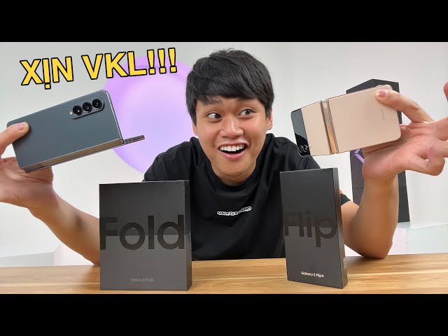 ĐẬP HỘP COMBO ĐIỆN THOẠI GẬP GALAXY Z FLIP 4 & Z FOLD 4 GIÁ 65 TRIỆU!!!