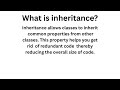 Inheritance