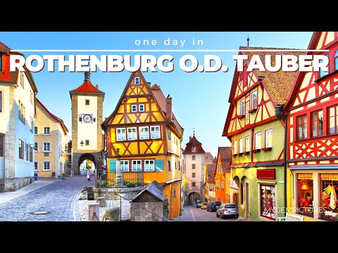ONE DAY IN ROTHENBURG OB DER TAUBER (GERMANY) | 4K UHD | Take a trip to a thousand years of history!