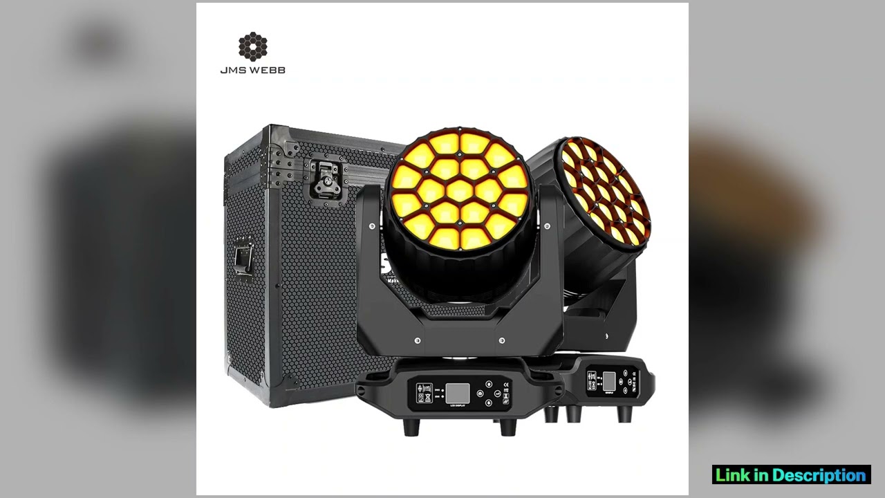 JMS WEBB Flight Case With 2PCS 19x20W Big Bees Eyes Beam Wash Zoom Moving Head Lighting For DJ Wedd
