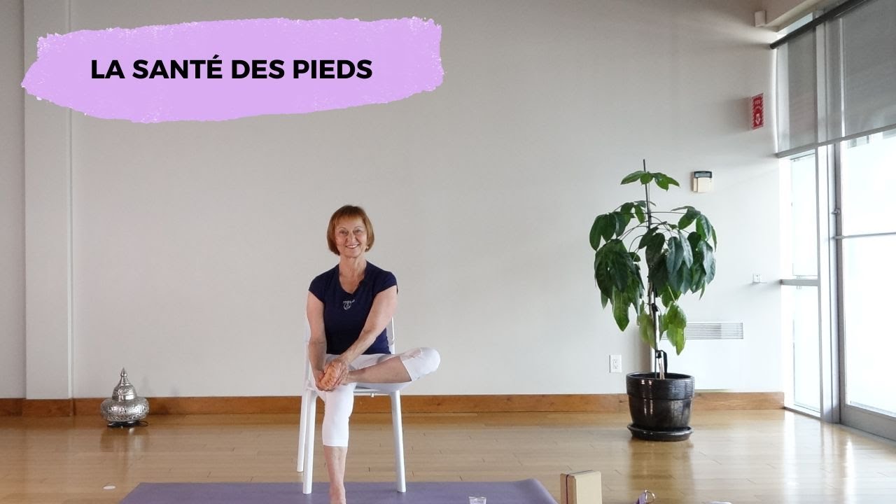 10 minutes de yoga sur chaise pour la santé des pieds | YOGA TOUT (Français)
