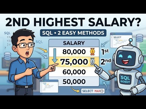 How to Find the 2nd Highest Salary in SQL | 2 Easy Methods