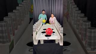 Roll the football drop steel glass challenge #reels