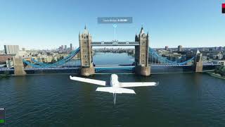 Flying through Tower Bridge