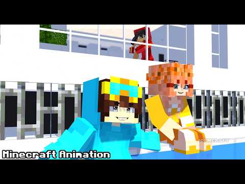 MIA & CASH BECOMES MOM & DAD | BELIEVE BY NEFFEX - Minecraft Animation