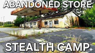 Abandoned Store Stealth Camp