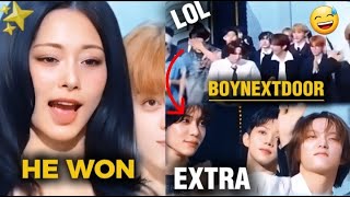 tzuyu's Reaction to Baekhyun 'pineapple slice' win and also boynextdoor EXTRA on stage✨️ 🤪