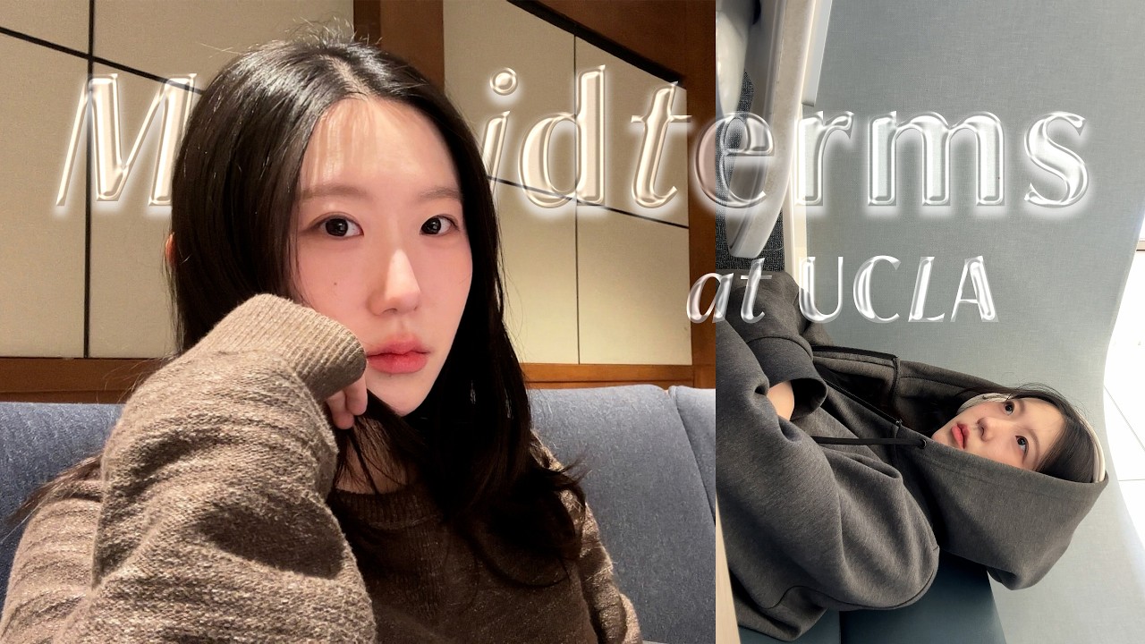 1월에 시험 보는 미국 유학생 it's me | UCLA 막학년 중간고사 시험기간 브이로그 midterms @ ucla pt.1 | intense studying, exam szn