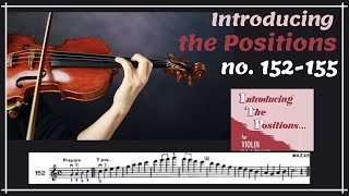 [Introducing the Positions for violin] no. 152-155 (The best etude for the 5th position)