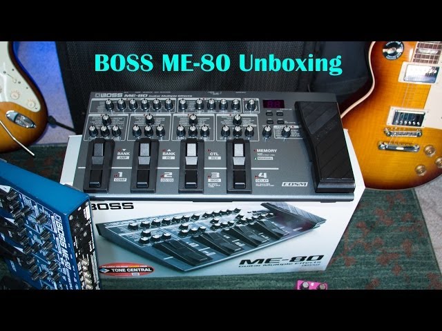 BOSS ME-80 UNBOXING & QUICK REVIEW Guitar Multi FX- (HQ