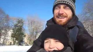 Sledding in Berlin Jan 2009