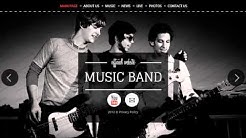 Music Band Website Template  - Durasi: 0:08. 