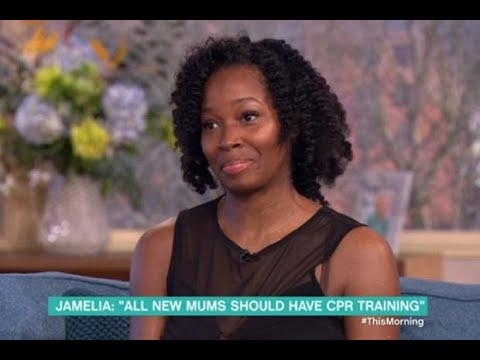 Jamelia fights back tears after daughter True almost died in her arms