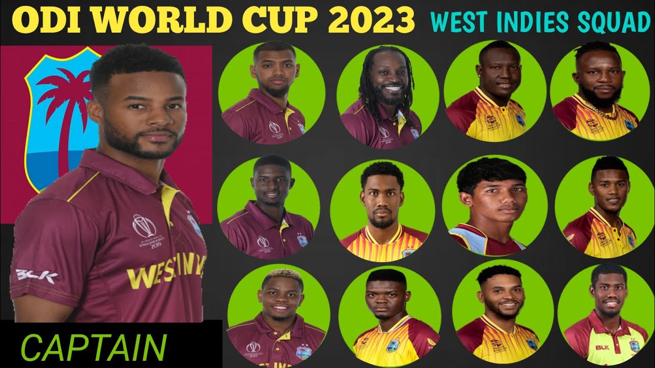 Icc Odi World Cup 2023 | Team West Indies Squad | West Indies Team ...