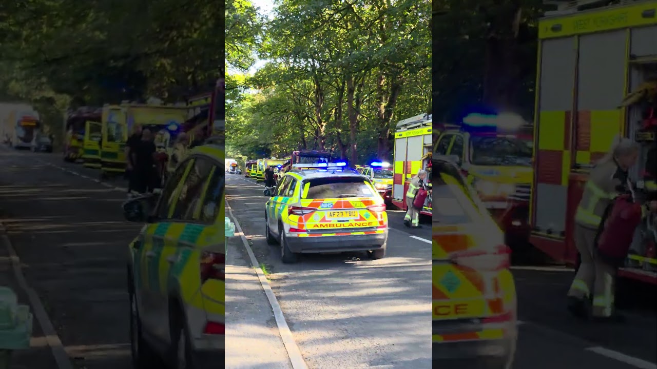 Emergency services scrambled to Sowerby Bridge, Halifax to rescue a person