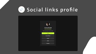 Social Links Profile | Frontend Mentor Project #7