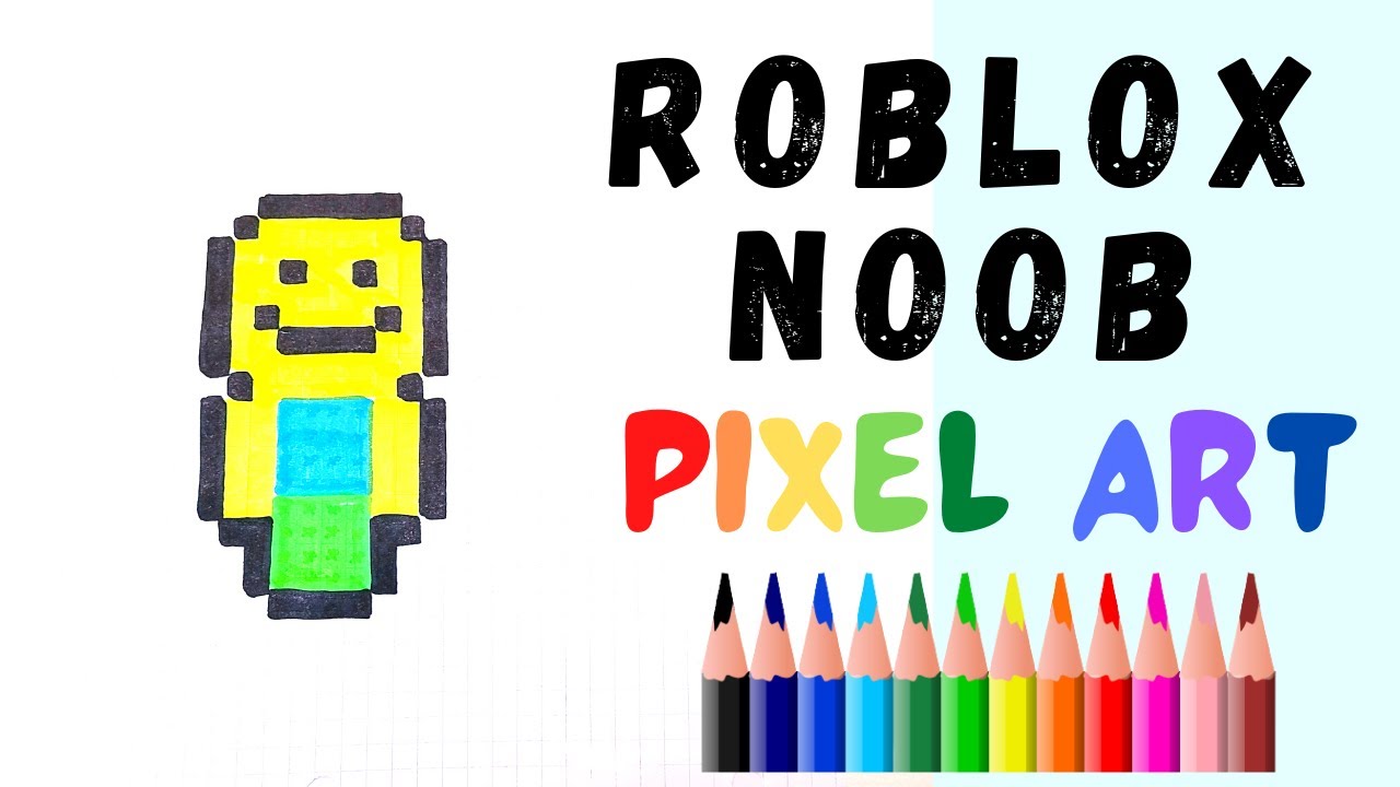 Roblox noob p pixel art