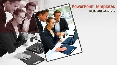 Business Teamwork PowerPoint Template Backgrounds - DigitalOfficePro #00074W