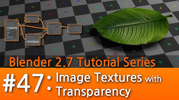 Blender 2.7 Tutorial #47 : Image Textures with Transparency #b3d